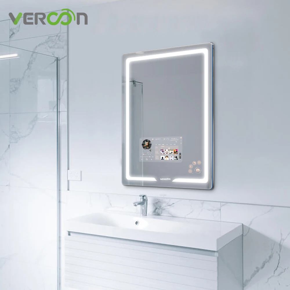 S30 LED Light  Smart bathroom Customized prefab houses magic  display house mirror wall smart bathroom mirror