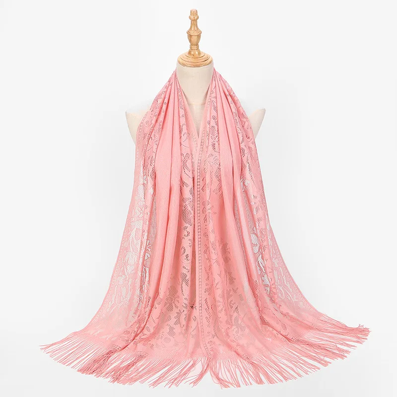 Fashion   Women Hijab ladies arab fashion lace turban Scarf and Shawls