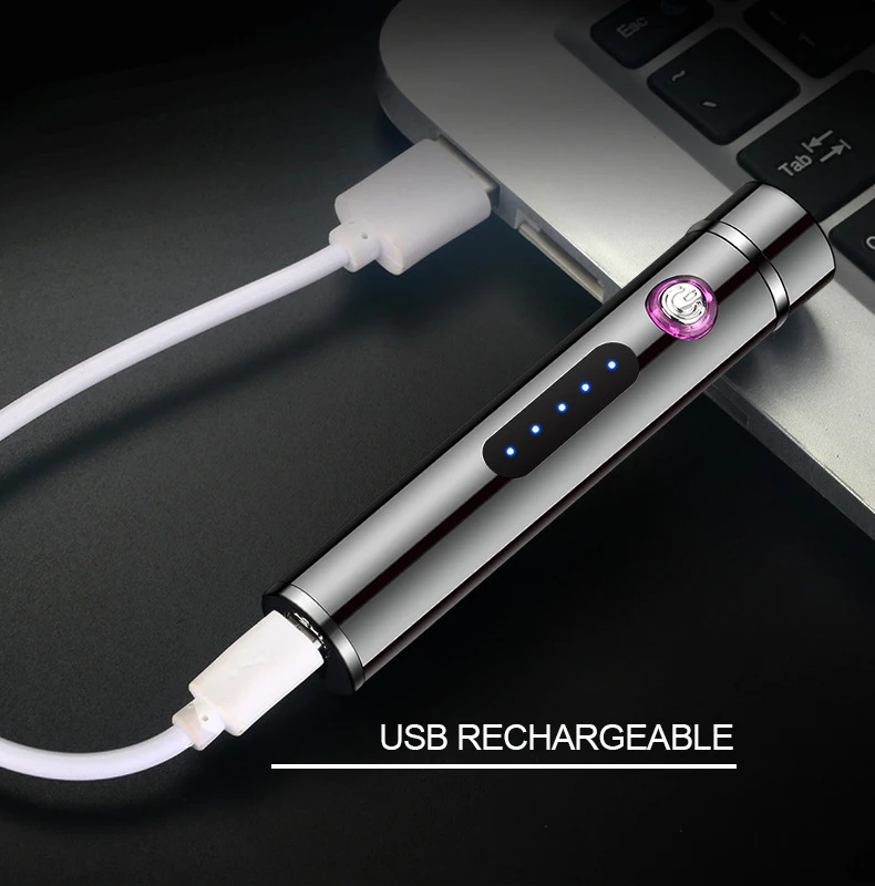 Модная электрическая USB-зажигалка Ocityitmes, USB-зажигалка
