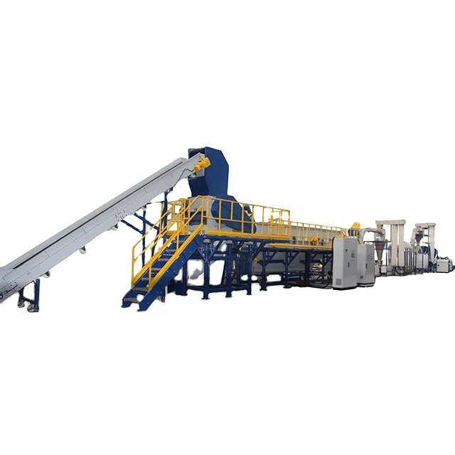 Универсальная Комплексная нить из полиестра класс бутылка любимчика рециркулируя машину пластичная рециркулируя стиральная линия для домашних животных производства пластмассовых бутылок