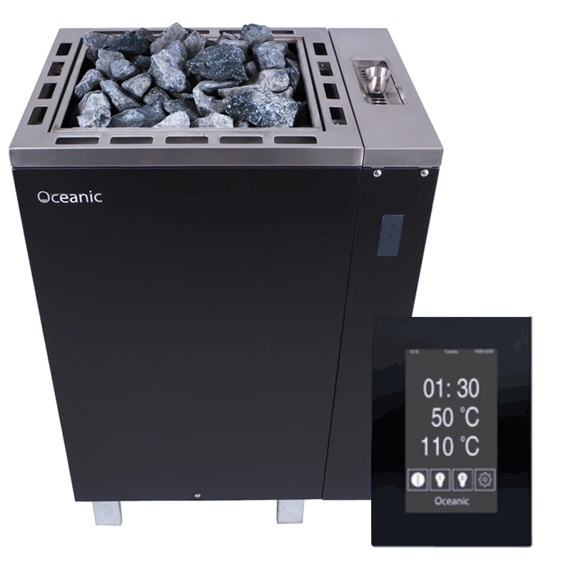 Oceanic Apollo нагреватель для сауны (нагреватель для сауны плюс комбинация парогенератора) с системой управления сенсорным экраном OSX
