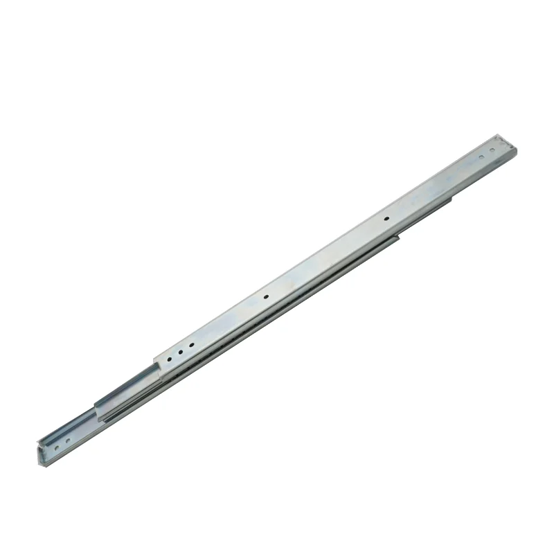 Wholesale 35 wide 20 thick three section full extension industrial expansion sliders medium load cold rolled steel drawer slider