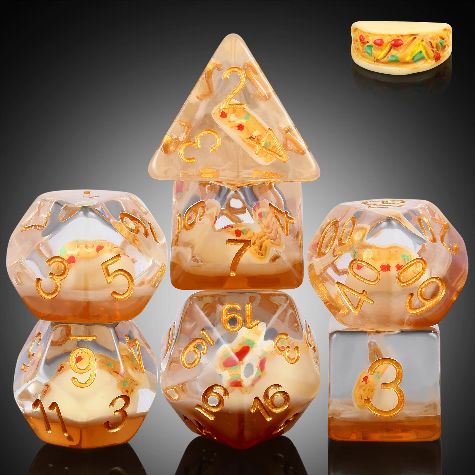 Оптовая продажа набор многогранных игральных костей D & Dnd смола для ролевых игр настольные игры Подземелья и Драконы
