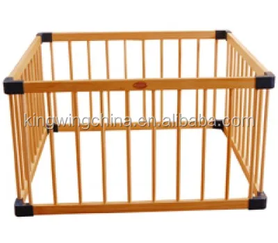 
wooden 4 sides baby playpens 