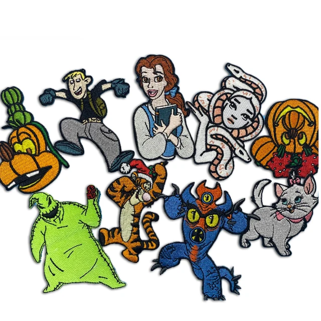 Custom badges embroidery iron on rock band patches