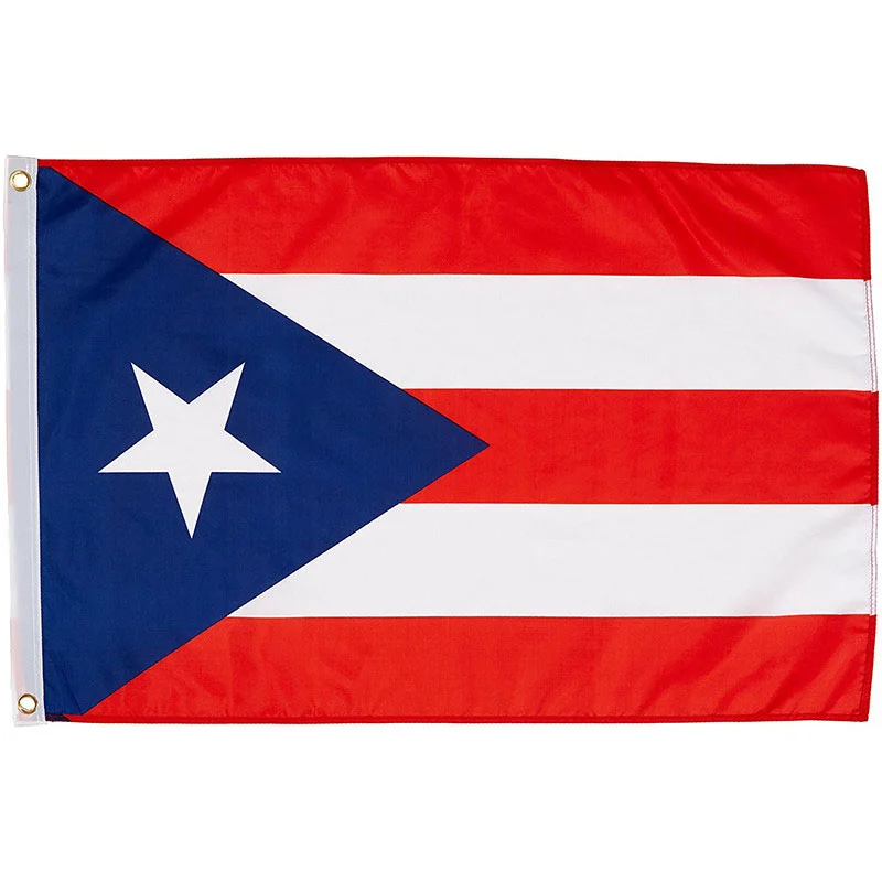 Custom 3x5 Puerto Rico Country World Flag Polyester Printing Automotive Insurance Agriculture Events Digital Printing Used