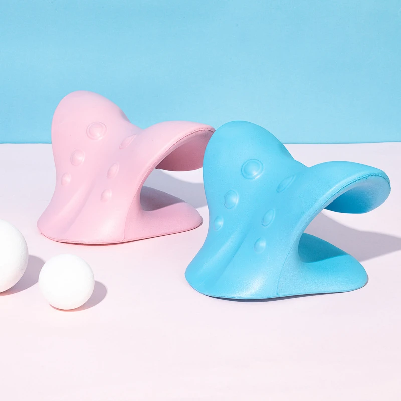 EVA Neck Massage Pillow Manual Neck Massager Gravity Finger Pressure Pillow Cervical Pain Relief Tool