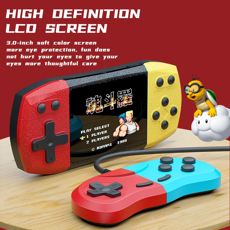 3 Inch Portable 2 Players Game Retro Pocket Console Handheld Game Player