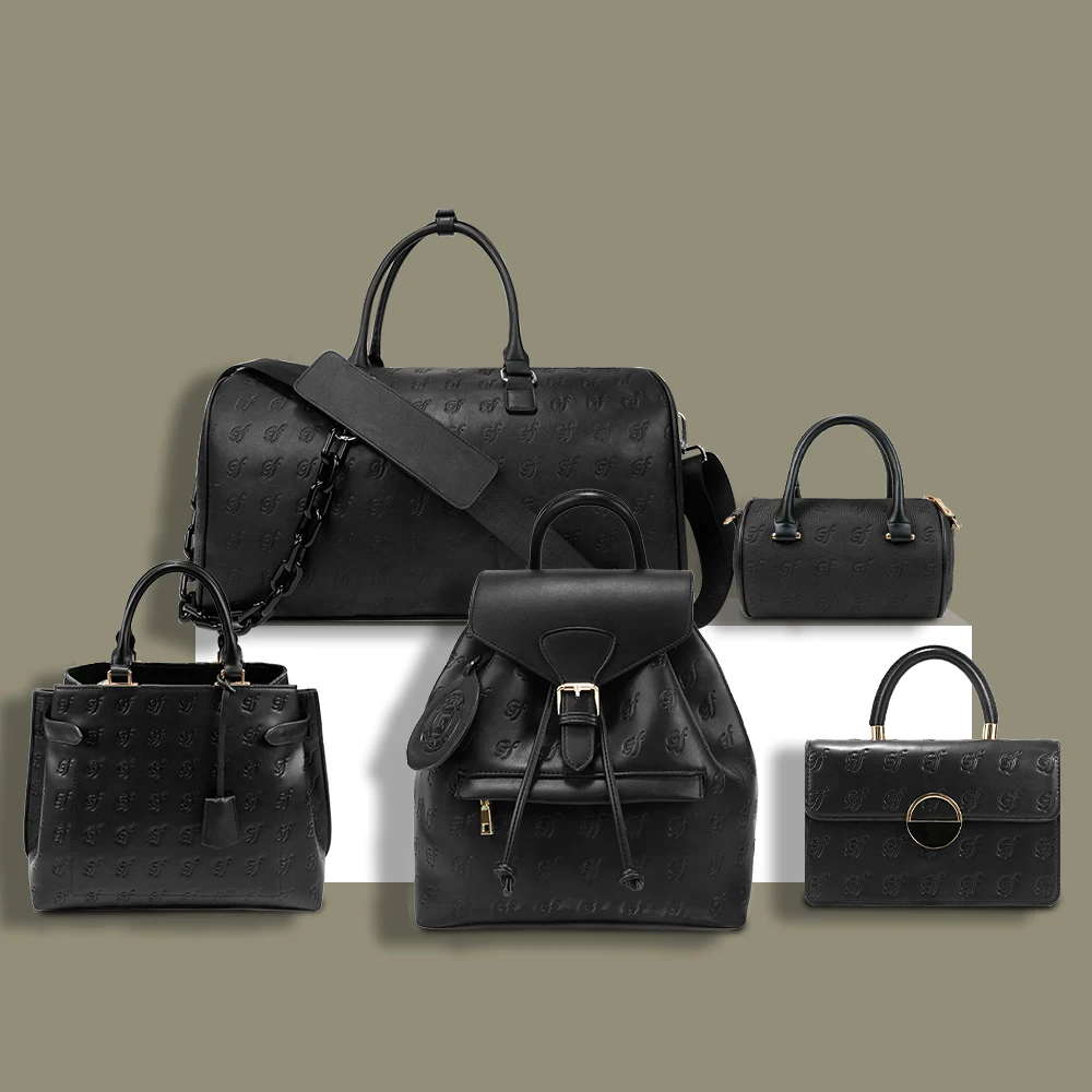 China Manufacturer Custom Luxury Quality Women Leather Tote Bag Purse Handbag Ladies Vegan Leather Backpack Duffle Bag With Logo