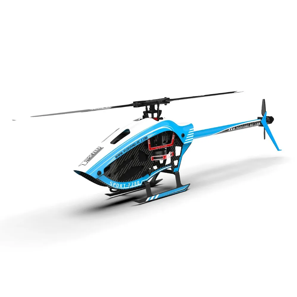 F280 2.4G 6CH 6-Axis Gyro 3D6G Dual Brushless Direct Drive Motor Flybarless Stunt RC Helicopter