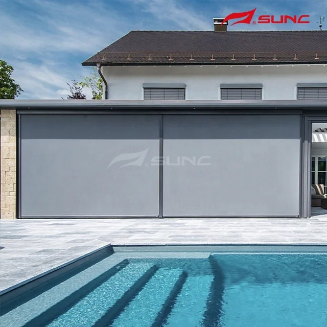 Roller blind luxury smart dual roller blinds 100% blackout day night window electric motorized window blinds