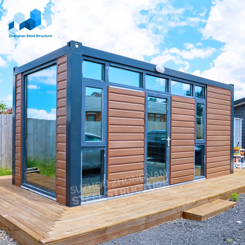 Zhongnan Detachable Custom luxury portable wooden hanging board prefabricated tiny home modular shipping container house