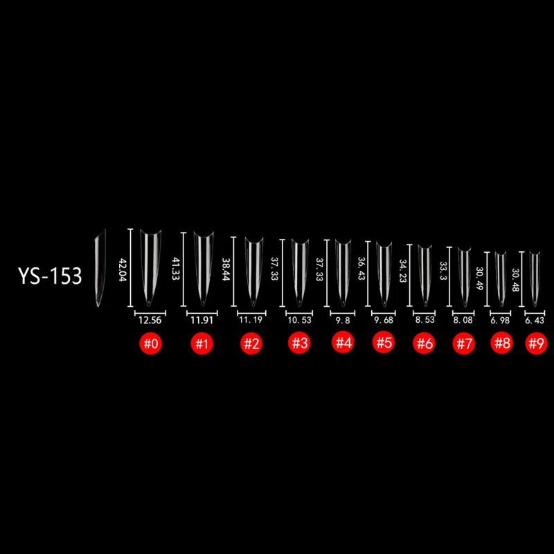 2021 Fake Acrylic Press On Gel Mold System Nail Art Tips Dual Forms For Nails