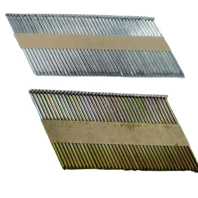 30/34 Degree clipped head paper strip framing nails