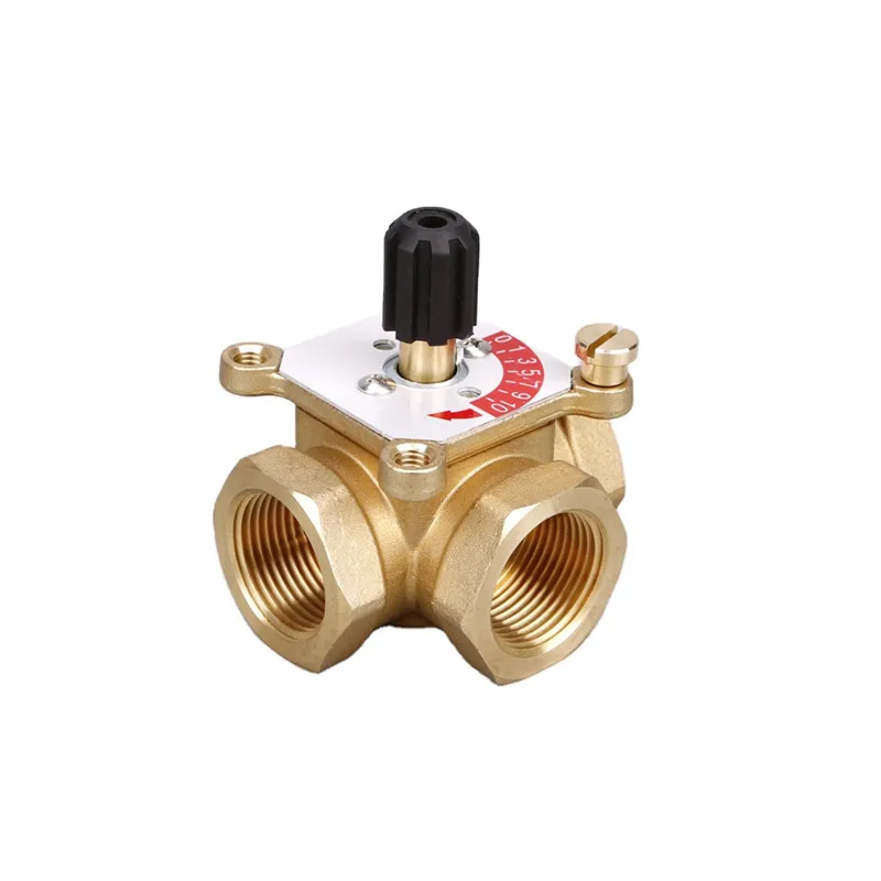 Manual Thermostatic Mixing Valve 3 way 4 Ways For  Floor heating System