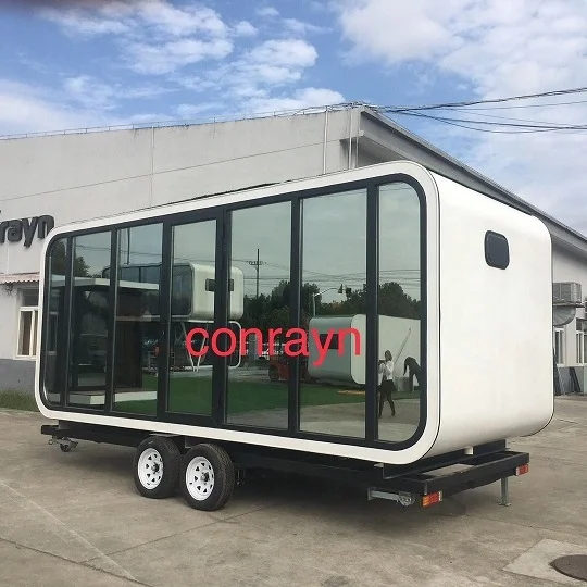 CE prefab cabin  Factory direct sale small cabin tiny house on wheel  prefab houses