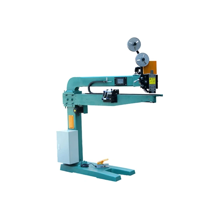 Box stitcher stapling semi auto carton box stitching machine