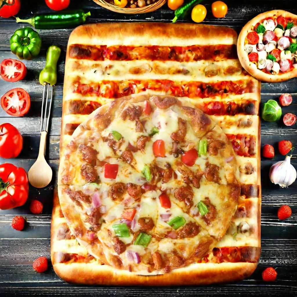 Cream Coffee shop Baking Hotel 6-inch spicy crayfish frozen pizza