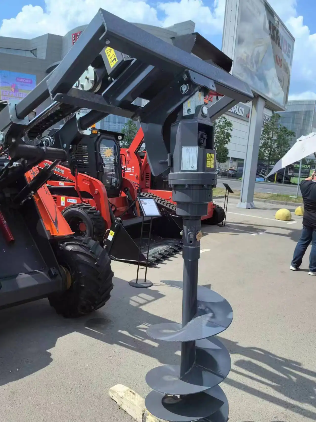 Clay soil drilling auger machine, hydraulic earth drill, auger digger hole drill attachments for excavator, backhoe or crane