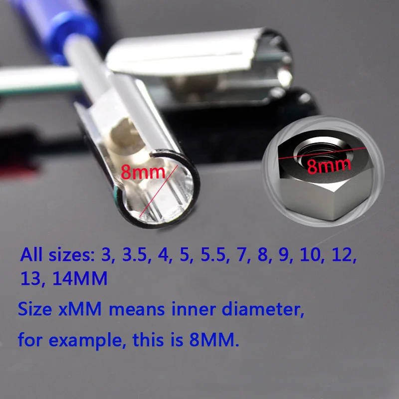 Half Open Socket Wrench 3-14mm Hex Screwdriver CRV Steel Hexagonal Socket Screwdriver Repair Tool Hex Wrench Spanner Hand Tool