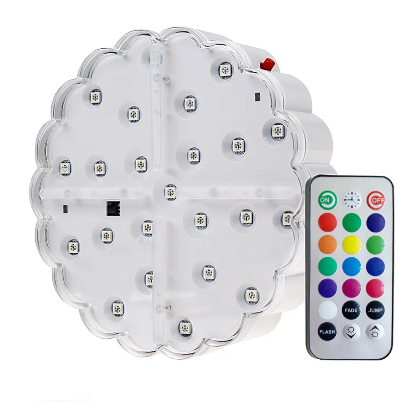 China wholesale New product hot Wedding 6inch IR remote controlled table centerpieces led base light