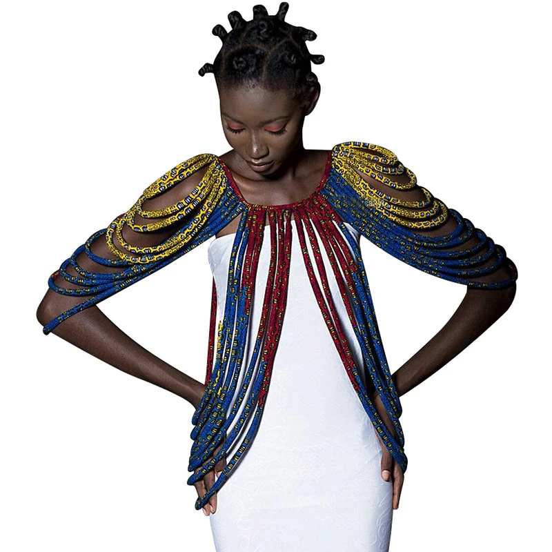 SP002 африканские ожерелья, модные аксессуары, подарок, ожерелье из Африканской ткани с принтом, шаль