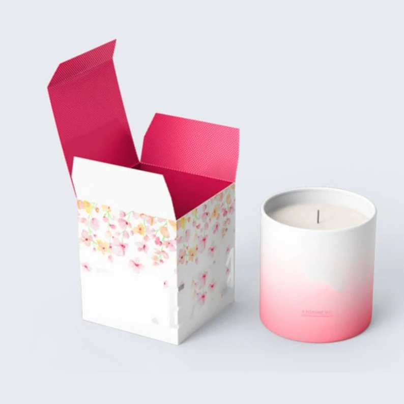 Custom Wholesale Luxury Small Aromatic Scented Candles Jar Retail Product Candle Box Packaging