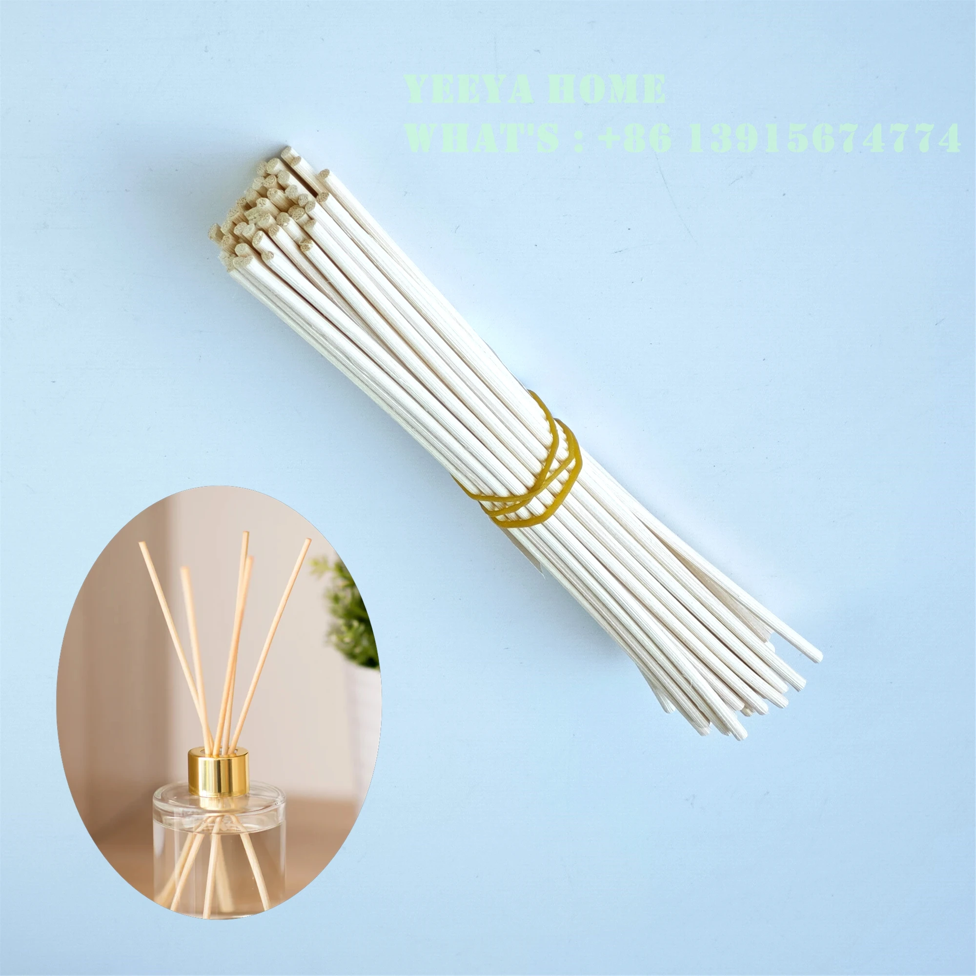 Difusor de mimbre Extra grueso para decoracion del hogar palo de repuesto de 3mm 20-100 piezas hecho a mano para aromaterapia