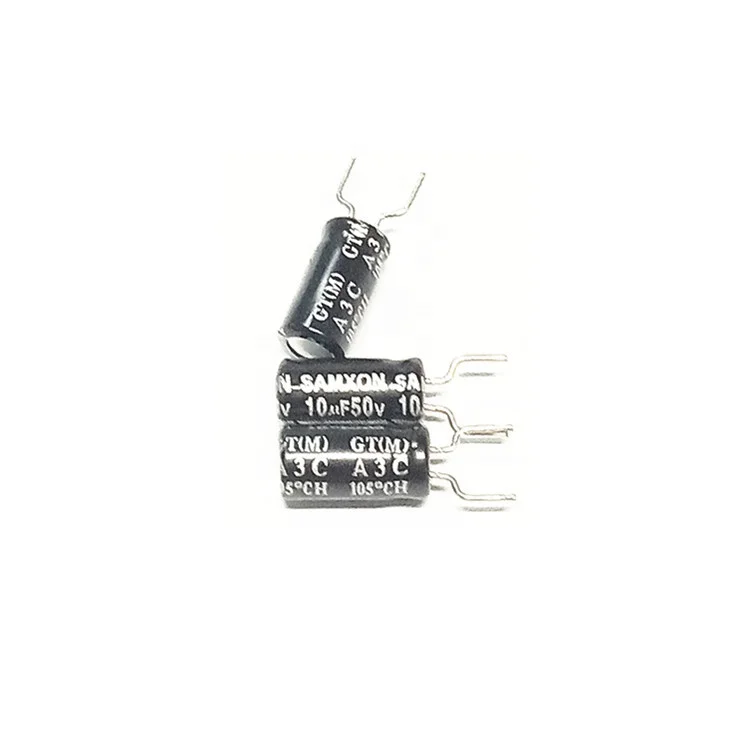 Алюминиевый электролитический конденсатор SAMXON EGT106M1HD11HB 10 мкФ 50V 5*11 Life 4000-10000 часов