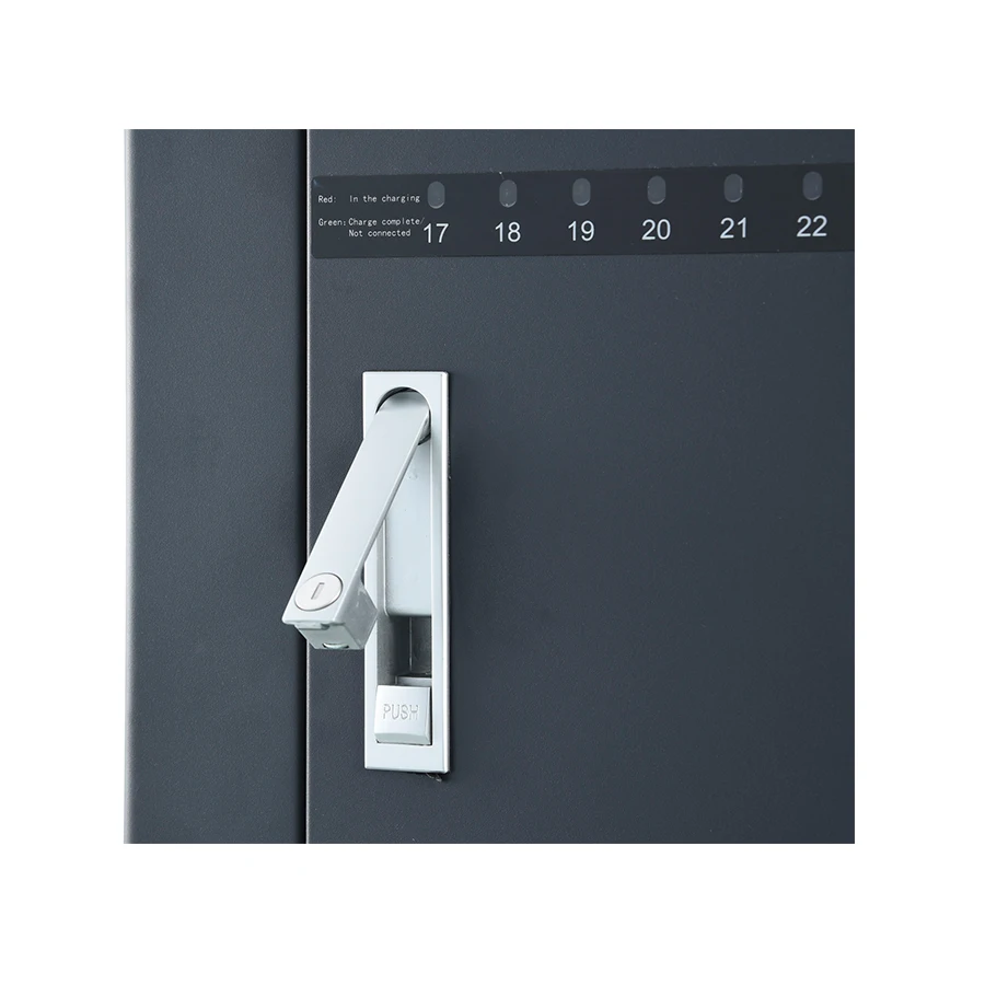 64 Way Metal Door DC Charging Cabinet Tablet Charging Cart With Handle Lock Educational Equipment