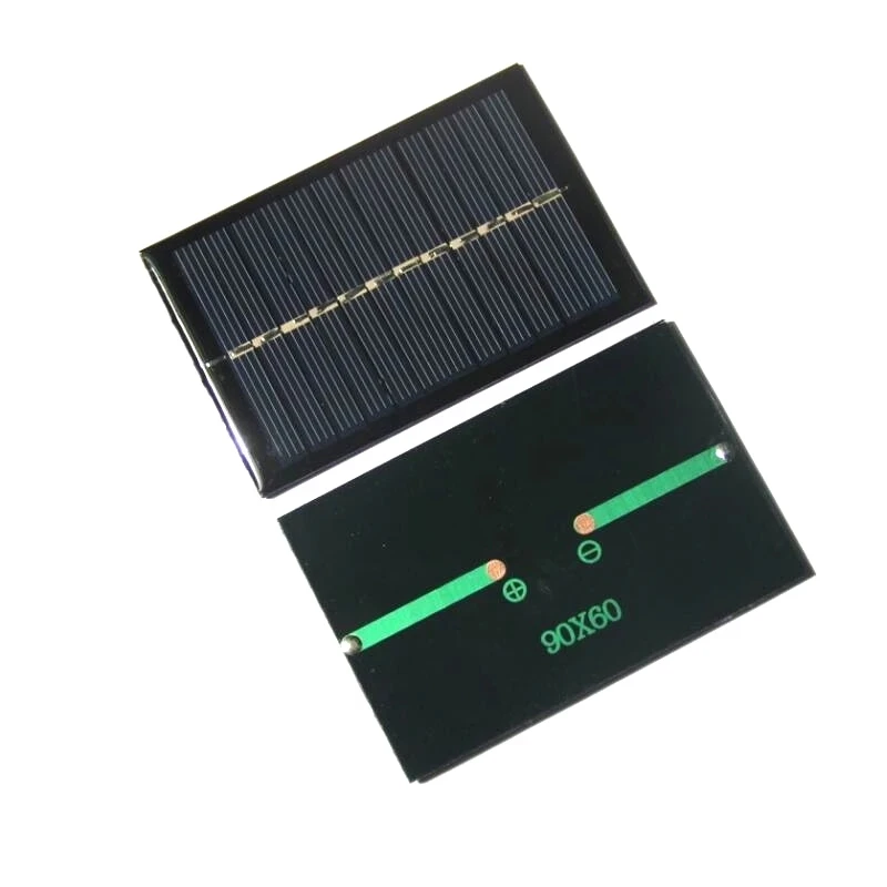 6V 0.6W Solar Panel Standard Epoxy polycrystalline Silicon DIY Battery Power Charge Module Mini Solar Cell toy 90*60mm