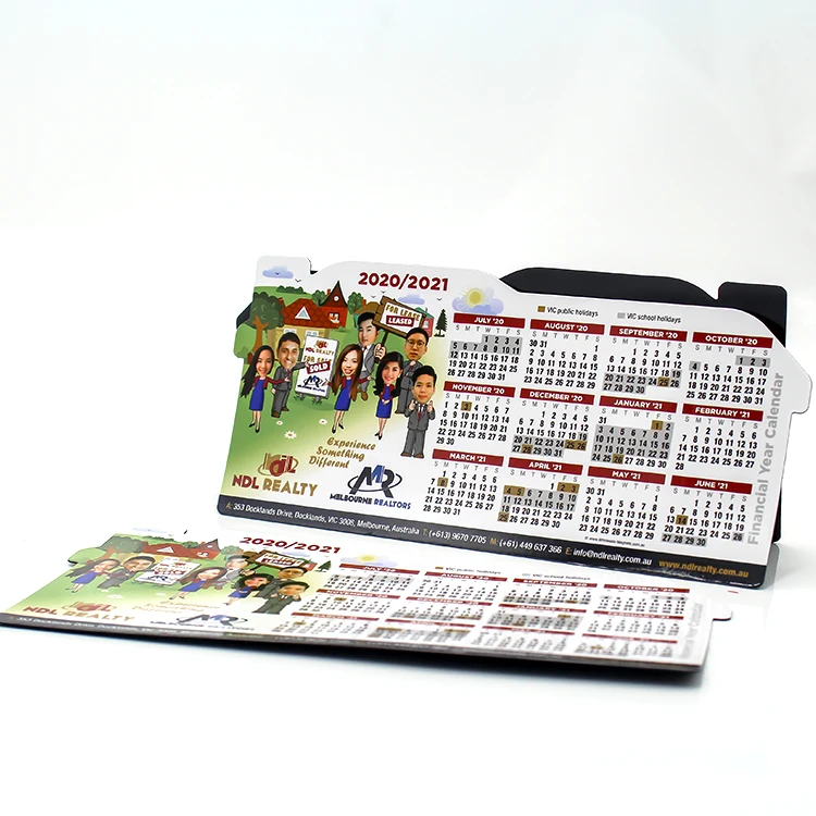 Custom Magnetic Fridge Calendar Important Numbers Fridge Magnets Advertising Magnetic Card Flyer for Business and Promotion