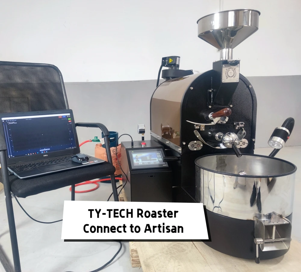 TY-TECH 2kg coffee bean roaster 1kg 1.5kg 2.5kg coffee roasting machine propane roaster coffee roasting equipment