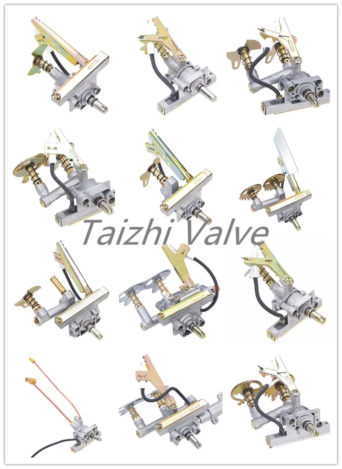 Factory direct sale table type gas stove spare part auto ignition gas valves