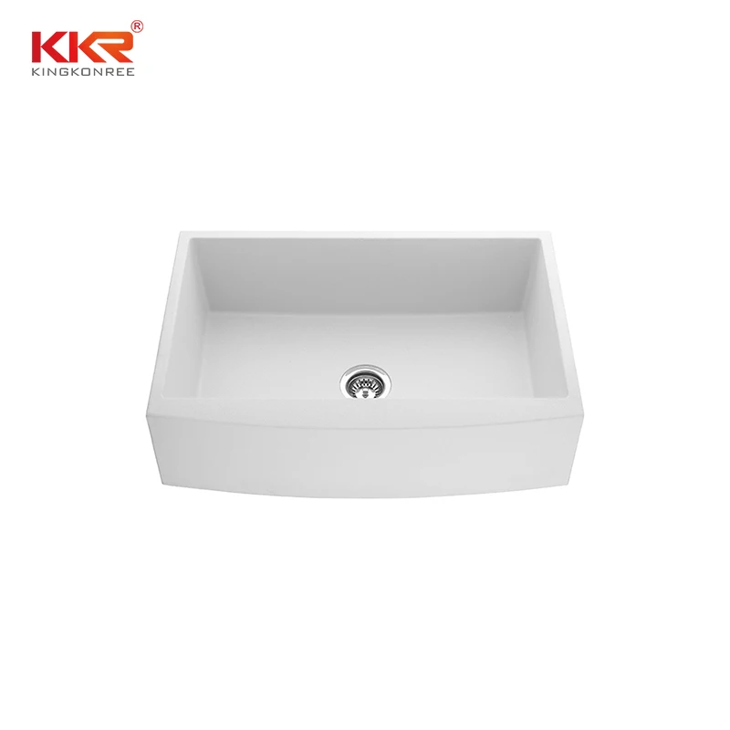 KKR black color single bowl quartz stone basin composite stone kitchen sink