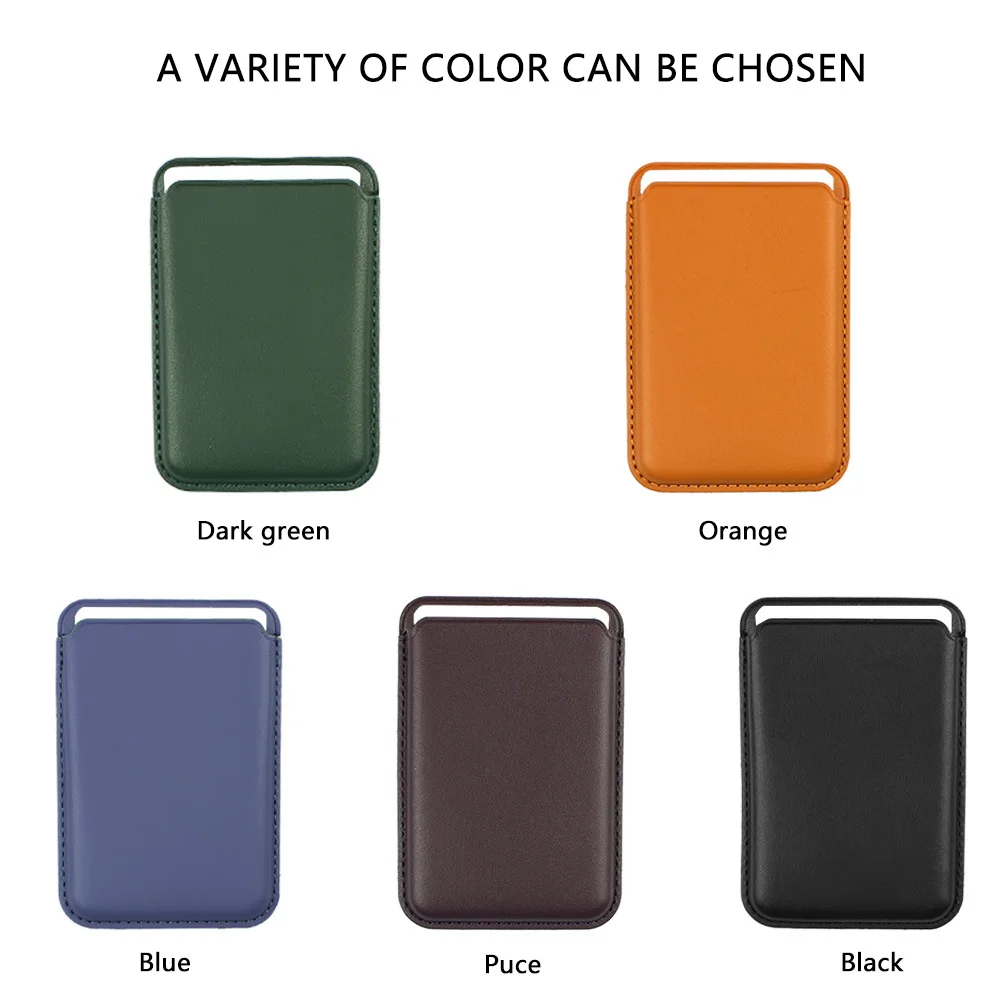 Rfid Phone Back Cardholder For Mag-safe Phone Card Wallet Credit Id Card Holder Custom Pu