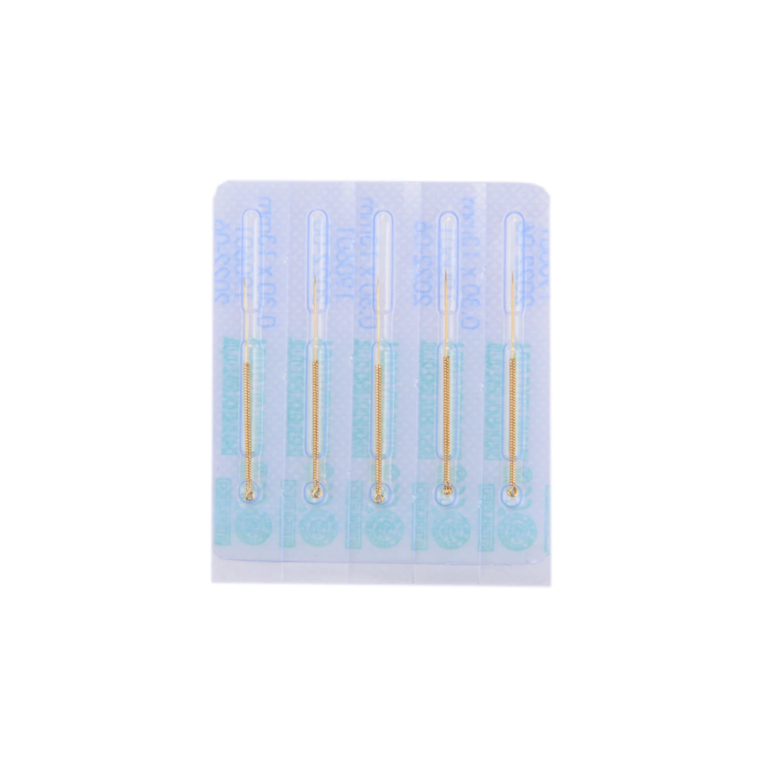 Disposable Sterile Individual Dialysia Paper Package Full Gold Plated Acupuncture Needles