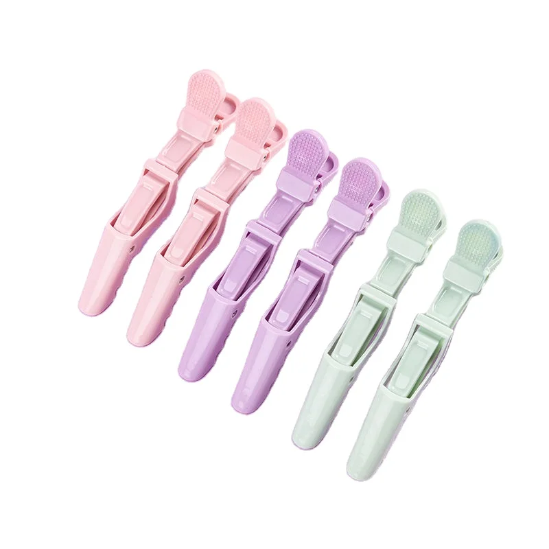 JIRIS Factory Customization Alligator Hair Clip Candy Color Professional Salon Hdressing Tool Crocodile Hair Clip For Women Lady