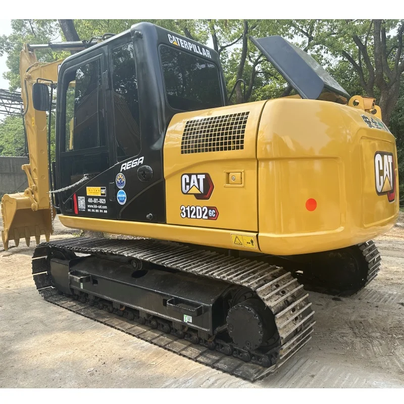 90% новый подержанный экскаватор cat 312d2gc средняя 2022 машина низкая цена хорошее состояние гусеничный 12 тонн высокое качество
