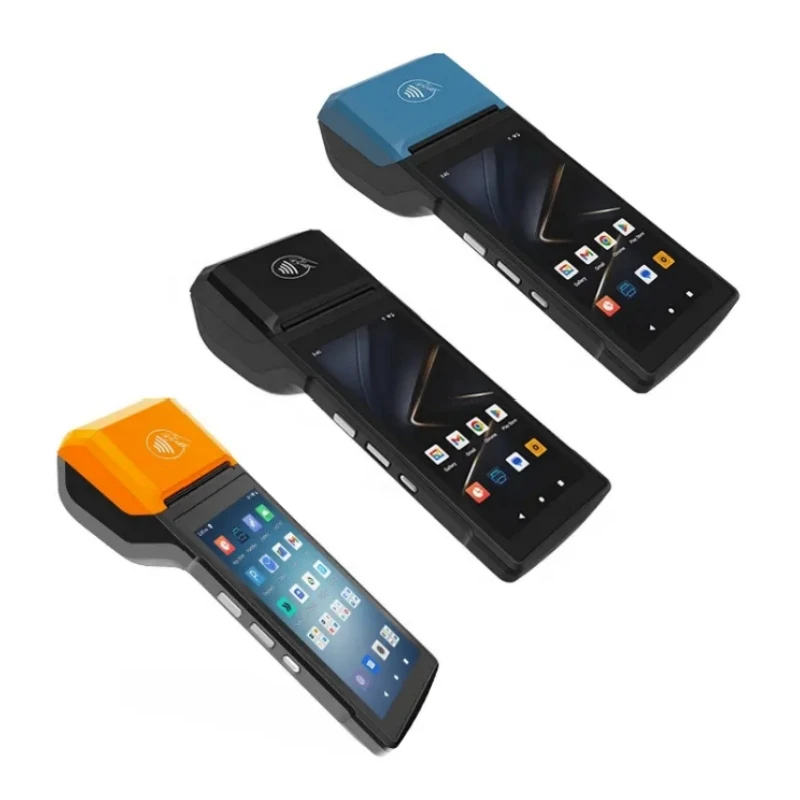 Low cost H10 4G Handheld POS Barcode Scanner System Android 13 Mobile Pos Terminal Machine with 58mm Thermal Receipt Printer