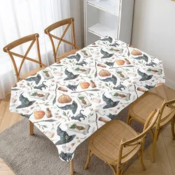 Sold for Halloween patterned tablecloths Christmas holiday sad woven air silk cotton tablecloths oil and waterproof