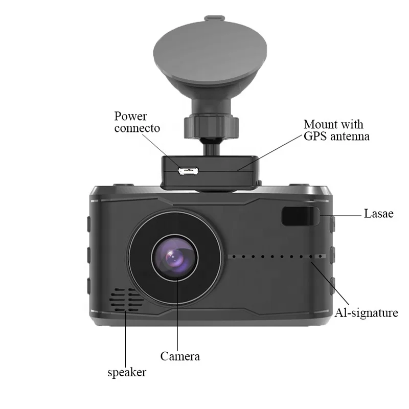 Customizable 1920*1080P fixed mobile speed test English Russian voice broadcast Car Dvr Camera drive recorder