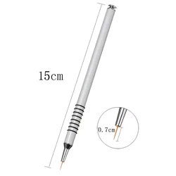 New OEM Wholesale Nylon Hair Aluminum Handle Nail Art Liner Brush