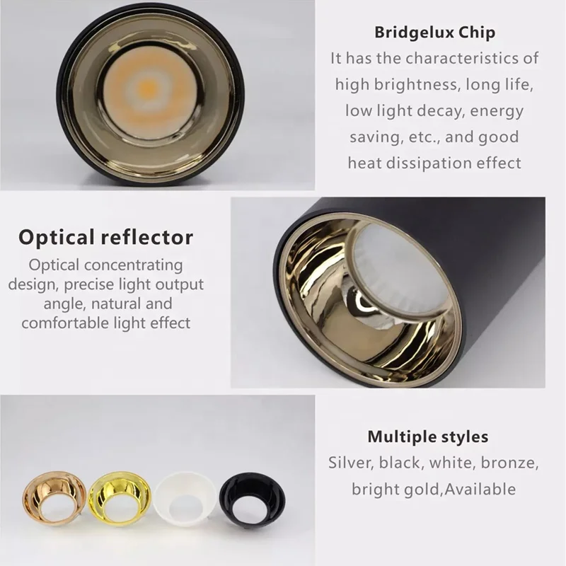 Design square led surface mounted downlight 7w 10w 12w 15w 20w 30w round ceiling led surface downlight with led driver lifud