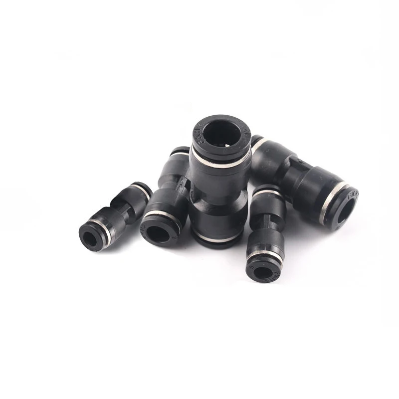 Quality Assurance Blue 100pcs  PUC One Touch Push In Air Fittings Quick Couplings For Wholesaler online