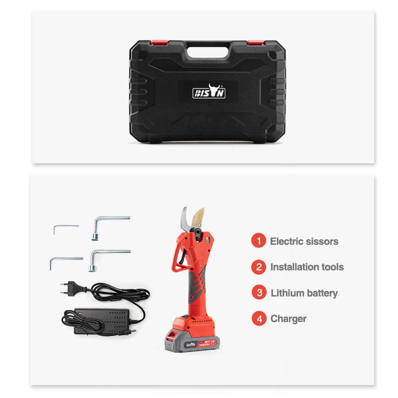 Factory Price 50mm Telescopic Electric Pruner Fruit Picker Wood Electric Scissors Power Pruners Garden Scissors Pruner