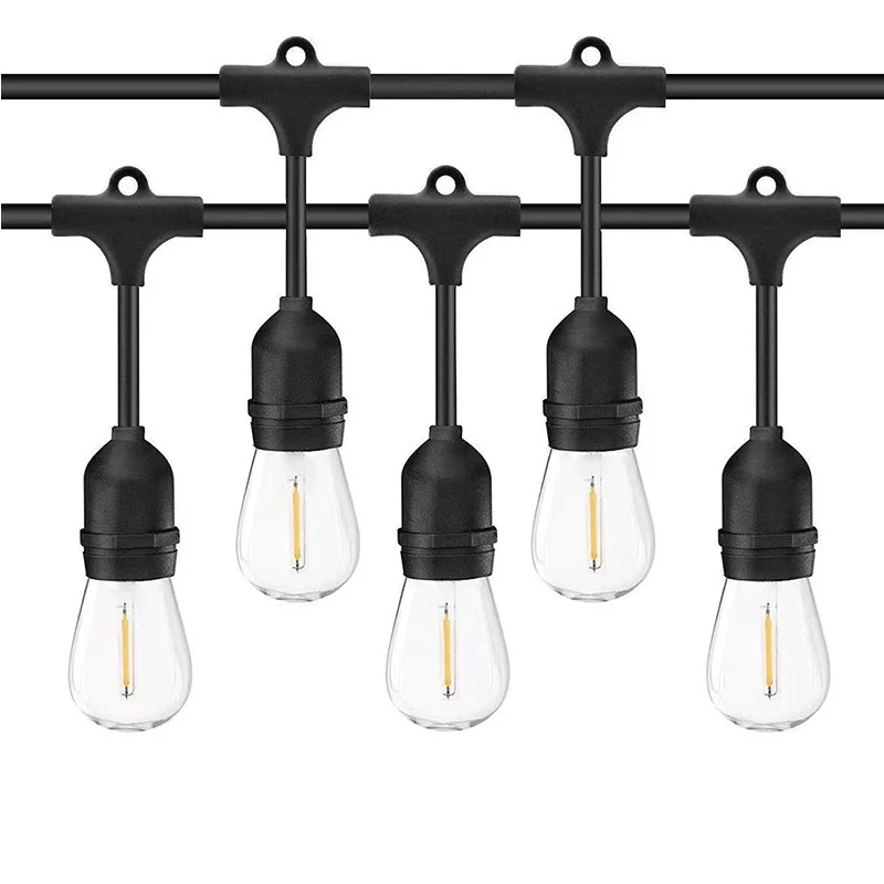 Outdoor Ip44 Waterproof 25ft 25 Led G40 Clear Bulbs Globe Christmas String Light For Wedding Patio Garden Hotel