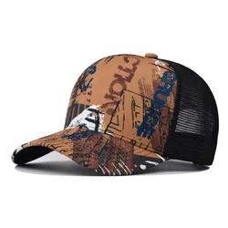 Cheap Sun Visor Snapback Hip Hop Mesh Hats Custom gradient Trucker Cap