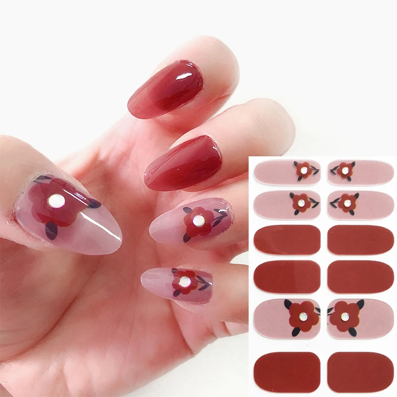 ST FUTURE Wholesale Factory OEM Brand Name Nail Art Stickers Design DIY Nail Cured Wraps