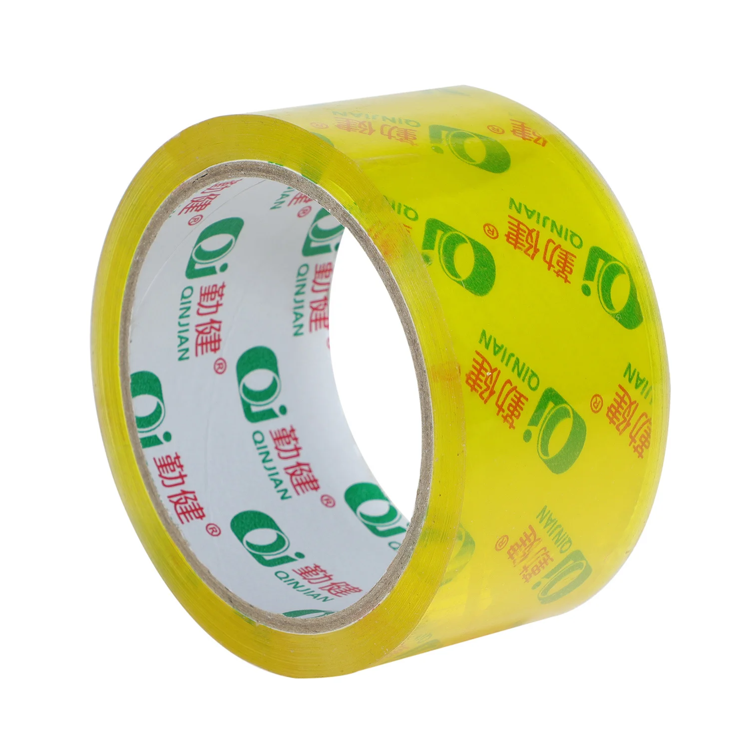 Custom tape crystal clear background brand logo printed packing tape